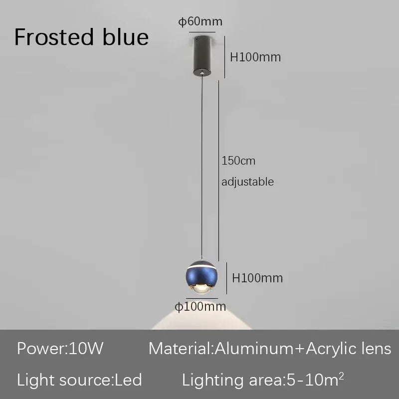 DecorBites™ LED Bedside Lifting Chandelier – Modern Minimalist Nordic Pendant Light for Home Décor