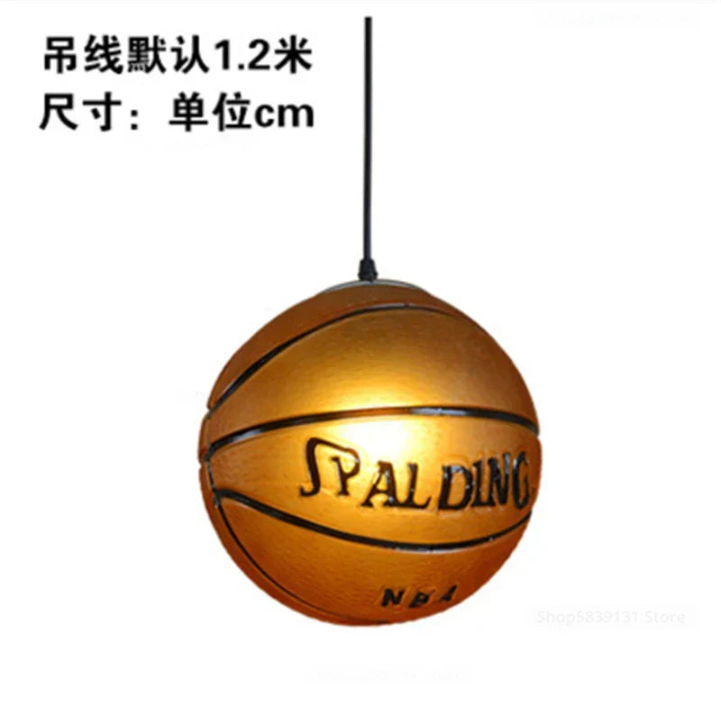 DecorBites™ Basketball Pendant Lights: Modern Kitchen & Living Room Hanging Lamps