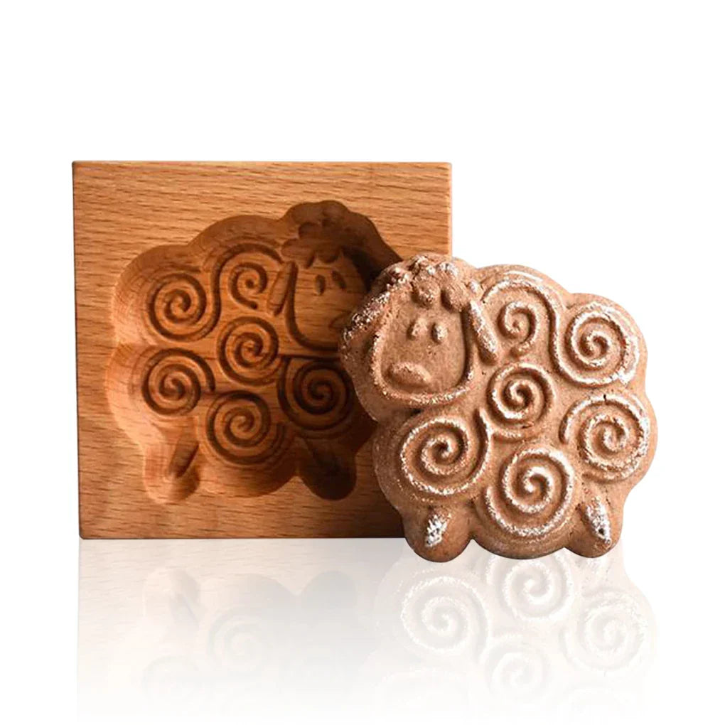 DecorBites™ Gingerbread Cake Wooden Mold: DIY Baking Accessory for Home Bakery