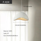 Wabi Sabi White Or Gray Sculpted Pendant Light