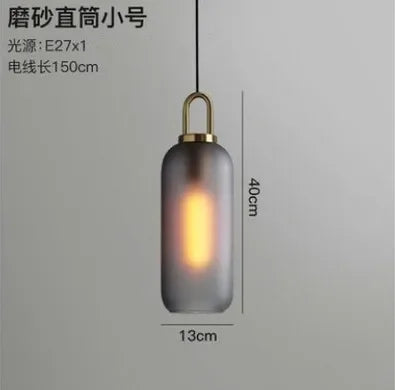 DecorBites™ Glass Ball Pendant Light Fixture for Kitchen Dining Room Bedroom - Modern Hanging Lamp Luminaire Home Decor Lighting