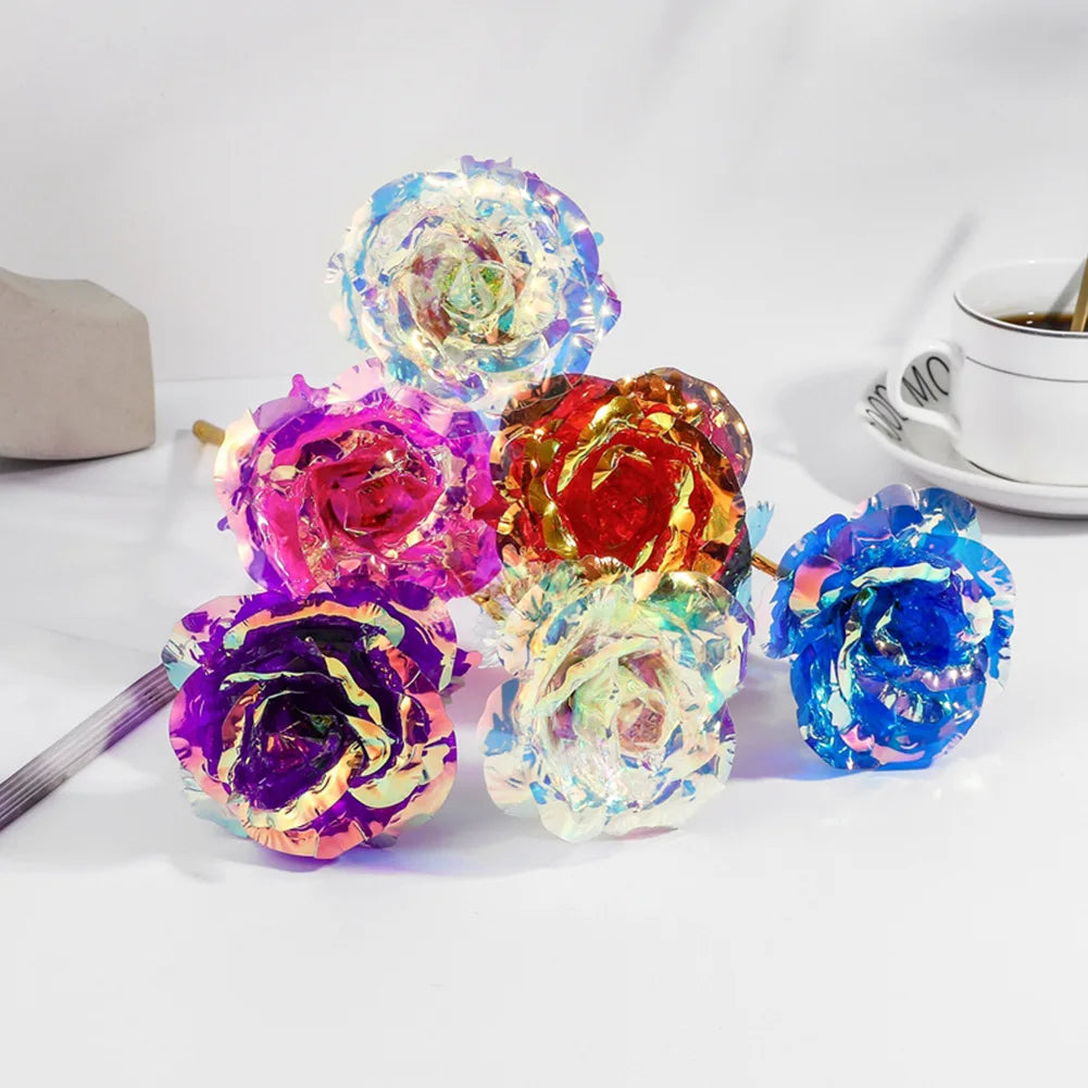 DecorBites™ Galaxy Rose: Forever Love Wedding Decor, Valentine's Day Table Centerpiece