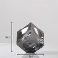 DecorBites™ Crystal Cube Statue Desk Ornament - Creative Room Decor Sculpture