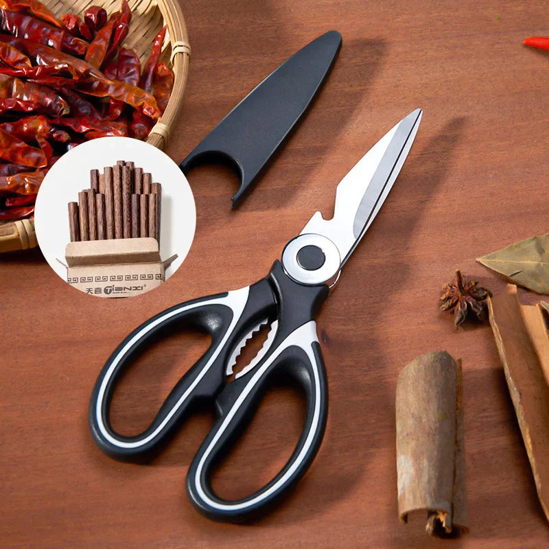 Ciseaux de cuisine DecorBites™ en acier inoxydable, multi-usage pour volaille, poisson et viande