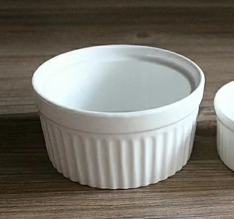 DecorBites™ Ceramic Baking Bowl 3.5 Inch High Temp Resistant Dessert Pudding Bowl