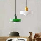 Nordic Vintage Orange Glass Pendant Light