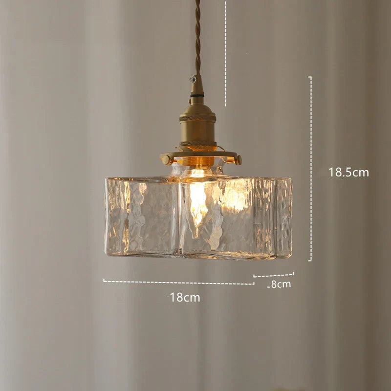 مصباح تعليق مودرن DecorBites™ LED زجاجي أخضر مع حامل نحاسي
