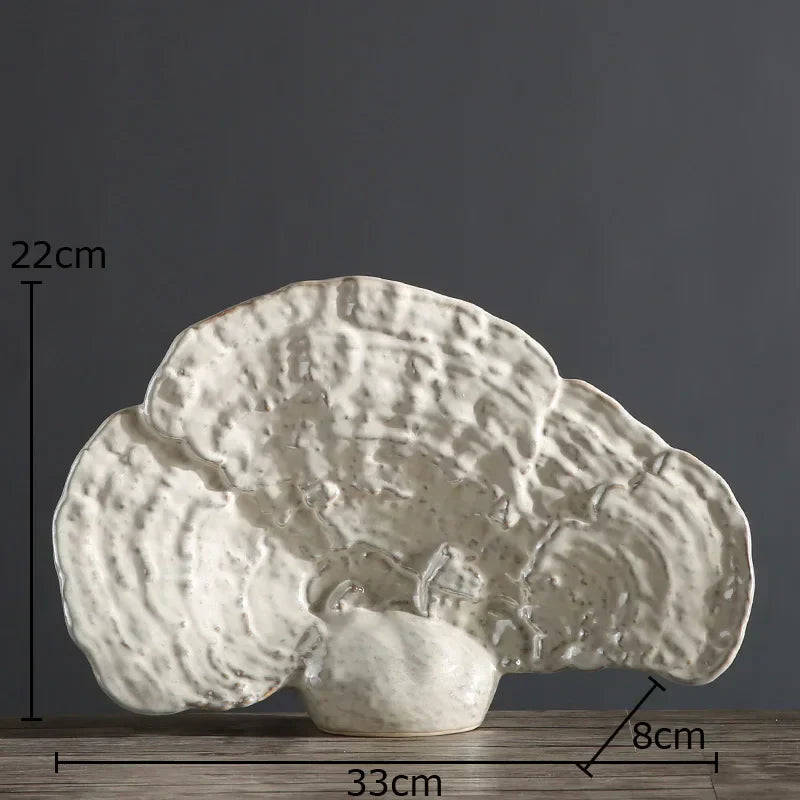 DecorBites™ Ganoderma Lucidum Sculpture Desk Ornament, Modern Room Decor & Crafts