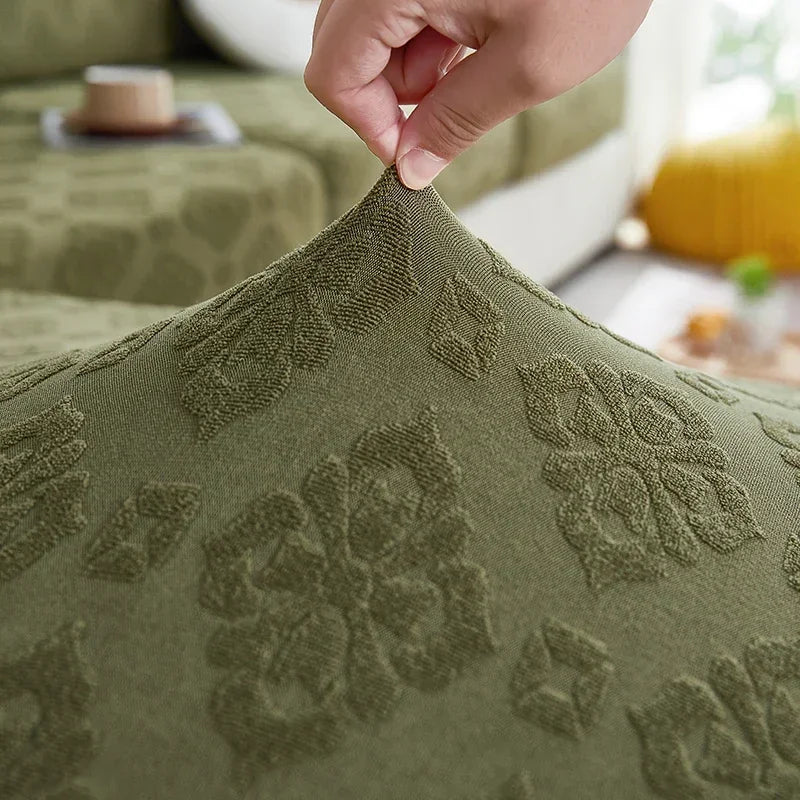 DecorBites™ Jacquard Sofa Seat Cover | Stretchable & Washable Furniture Protector