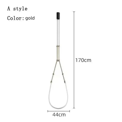 Contemporary Acrylic Line Pendant Light In Brushed Nickel