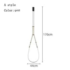 Contemporary Acrylic Line Pendant Light In Brushed Nickel