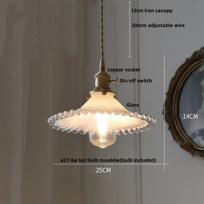 DecorBites™ Iron Lampshade LED Pendant Lights, Adjustable Modern Hang Lamp