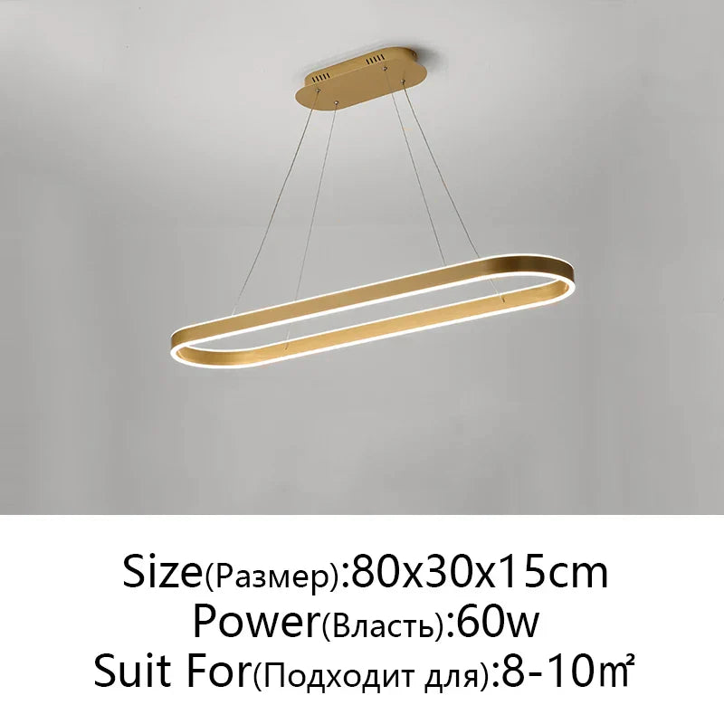 DecorBites™ ثريا سقف LED من الألومنيوم للمطبخ وغرفة المعيشة بتصميم عصري اسكندنافي
