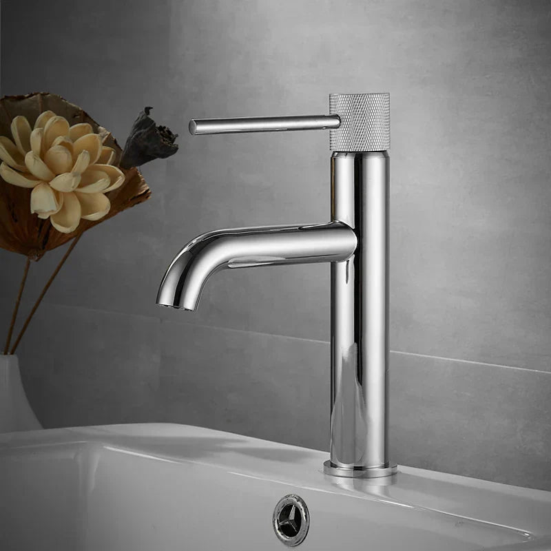 DecorBites™ Brushed Gold Basin Faucet Single Handle Bathroom Sink Mixer Tap