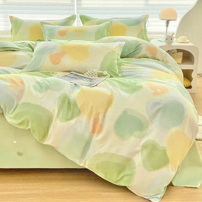 DecorBites™ Cute Pattern Duvet Cover | Super Soft Comforter Cover for Single/Double Bed