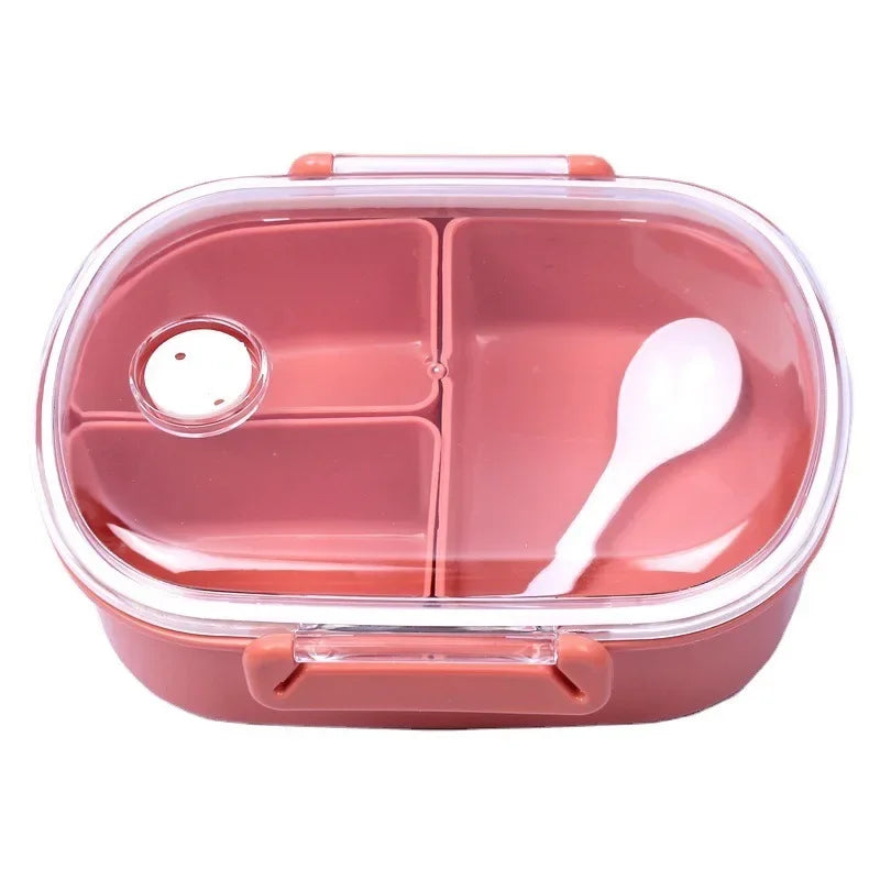 DecorBites™ Fresh-keeping Lunch Box Set for Kids: Three Compartments, Microwave Safe