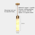 DecorBites™ Copper LED Pendant Light: Modern Marble Single Head for Bedroom, Restaurant, and Corridor