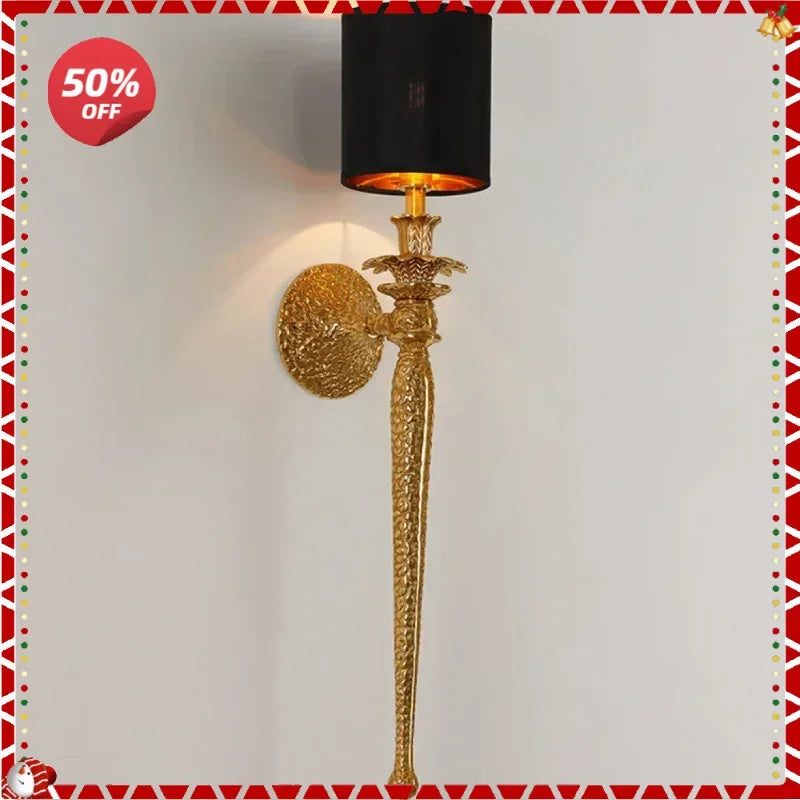 DecorBites™ Copper Wall Lamp for Luxury Living Room TV Background, Bedroom, Staircase LED Lighting