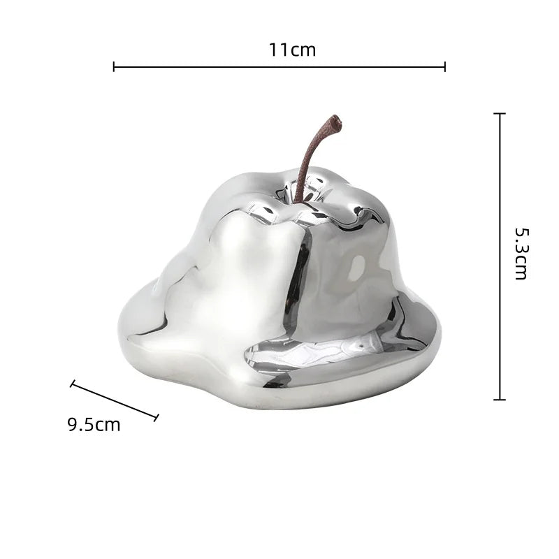 DecorBites™ Abstract Melting Apple Ceramic Ornaments Home Decor Handicrafts