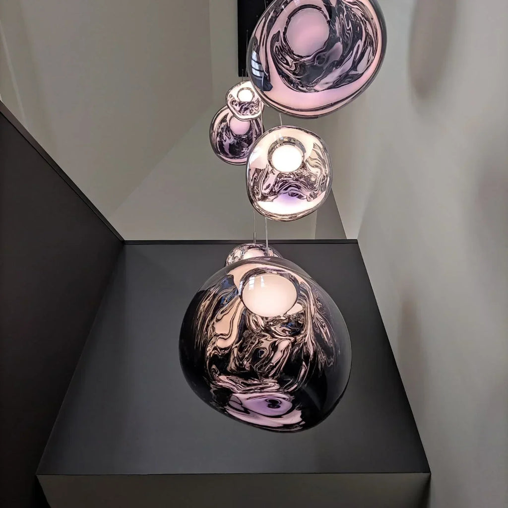 DecorBites™ Glass Lava LED Pendant Lights for Modern Living Room Bedroom Decor