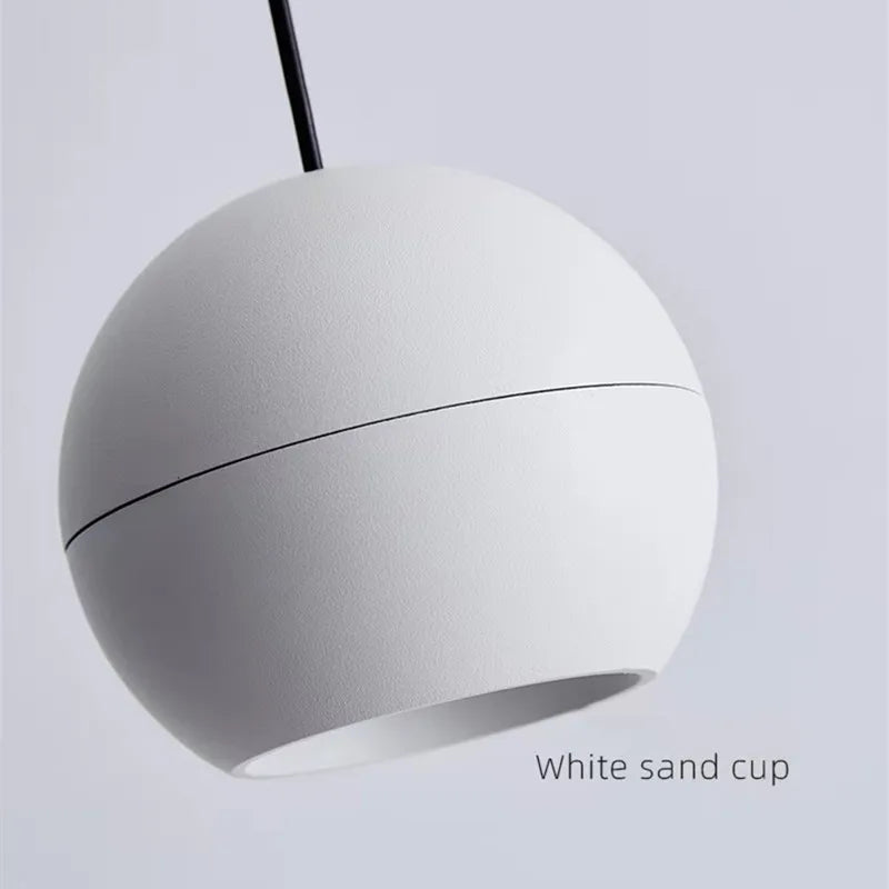 Modern Black Aluminum COB Pendant Light