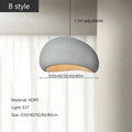 Wabi Sabi White Or Gray Sculpted Pendant Light