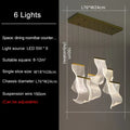 ثريا سقف مودرن مبتكرة بإضاءة LED بتصميم DecorBites™ لديكور غرفة المعيشة