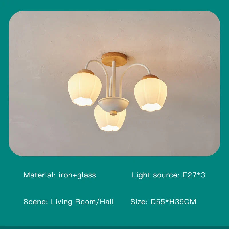 DecorBites™ 2024 Modern Green White Chandelier Ceiling Hanging Lamp for Living Room Dining Bedroom