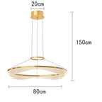 Modern Sculptural Ring Pendant Light Chandelier