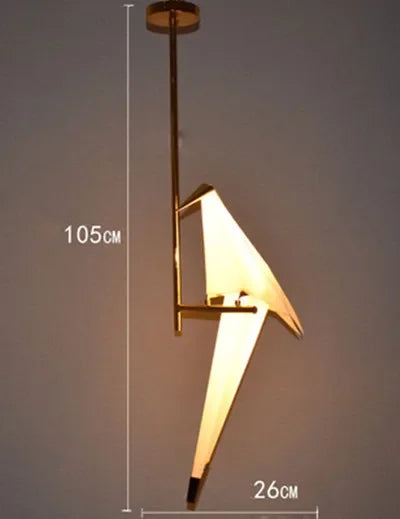 DecorBites™ Crane Chandelier Iron LED Light for Bedroom Dining Children's Room