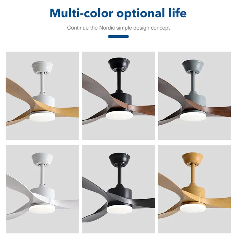DecorBites™ 52 Inch Pure Copper DC Motor Remote Control Ceiling Fan With Light