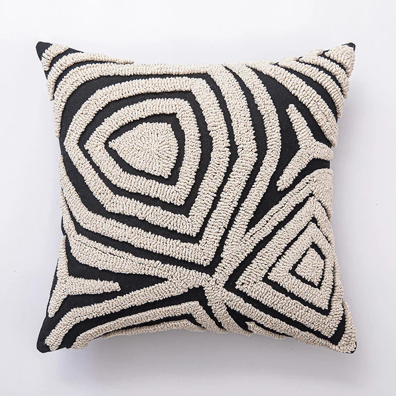 DecorBites™ Geometric Line Art Cushion Cover for Home Sofa Bed