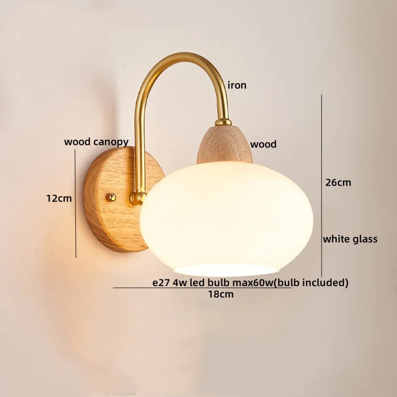 DecorBites™ Cotton LED Wall Lamps with Pull Chain Switch for Restaurant Living Room Bedroom