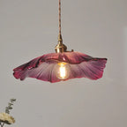 Vintage Flower Glass Pendant Light Fixture