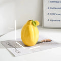 DecorBites™ Lemon Flower Vase: Ceramic Vase for Home Decoration and Floral Arrangements