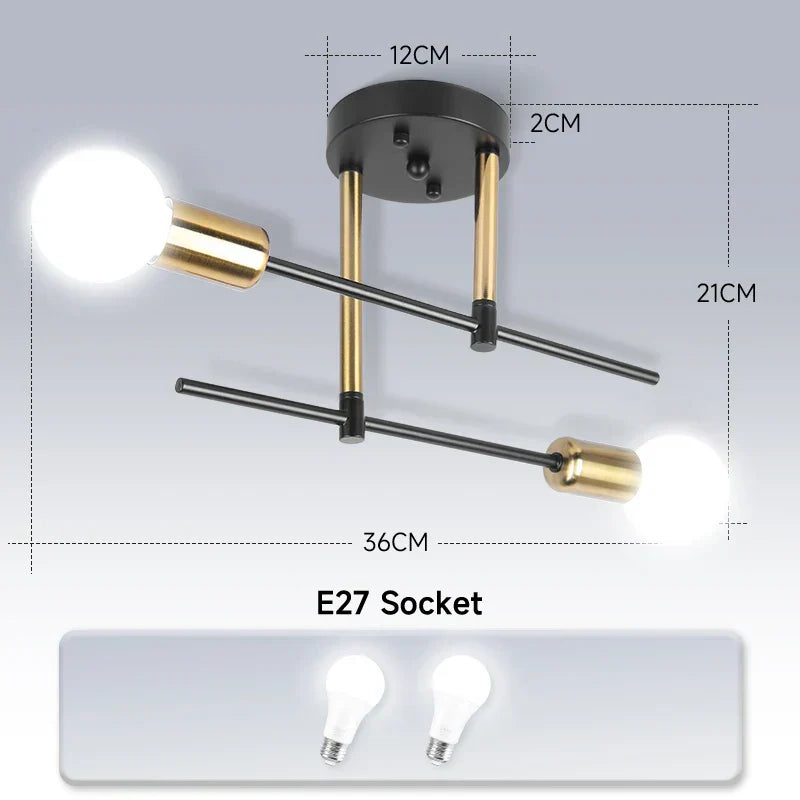 DecorBites™ ثريا سقف LED معلقة لغرفة المعيشة والمطبخ وديكور المنزل