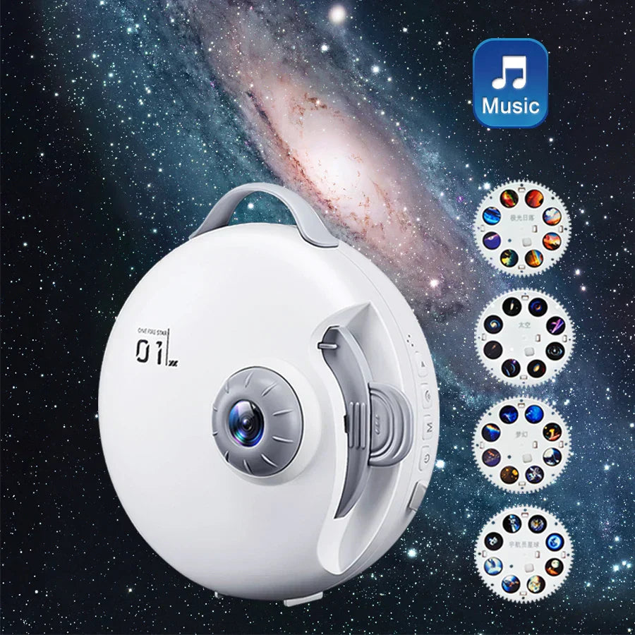 DecorBites™ Galaxy Starry Night Light Projector for Bedroom Decor & Kids Gift