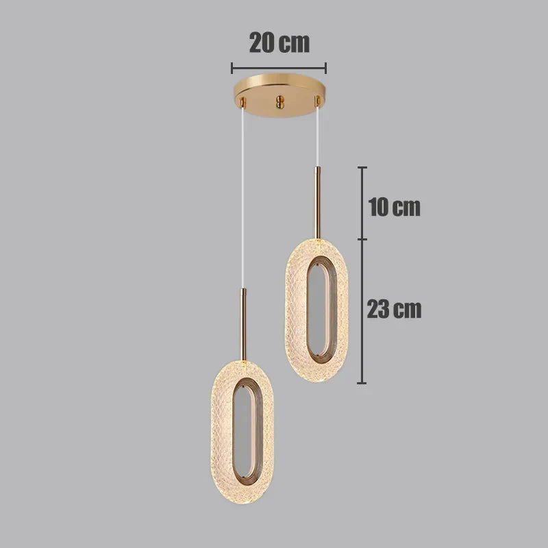 ثريا معلقة LED من DecorBites™ لغرفة الطعام والمطاعم والبارات والمصابيح الفنية المزخرفة
