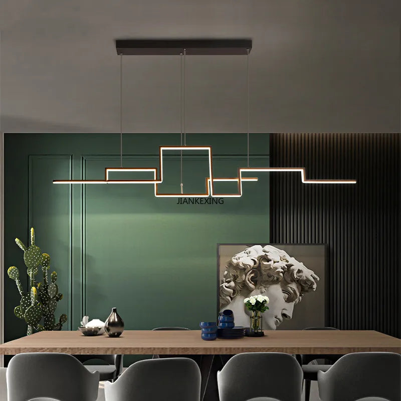 نجفة سقف LED DecorBites™‎ قابلة للتعتيم لغرفة الطعام والمطبخ والبار، مصباح متدلٍ