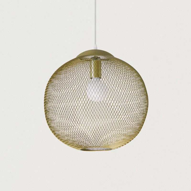 DecorBites™ Golden Birdcage LED Pendant Chandelier for Stylish Lighting in Restaurants, Kitchens, & Stores