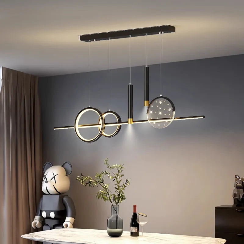 ثريات DecorBites™ LED المتدلية لغرف المعيشة والطعام العصرية