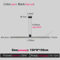 DecorBites™ Black Chandelier: Modern Nordic Design for Dining Room, Bar, and Kitchen Island