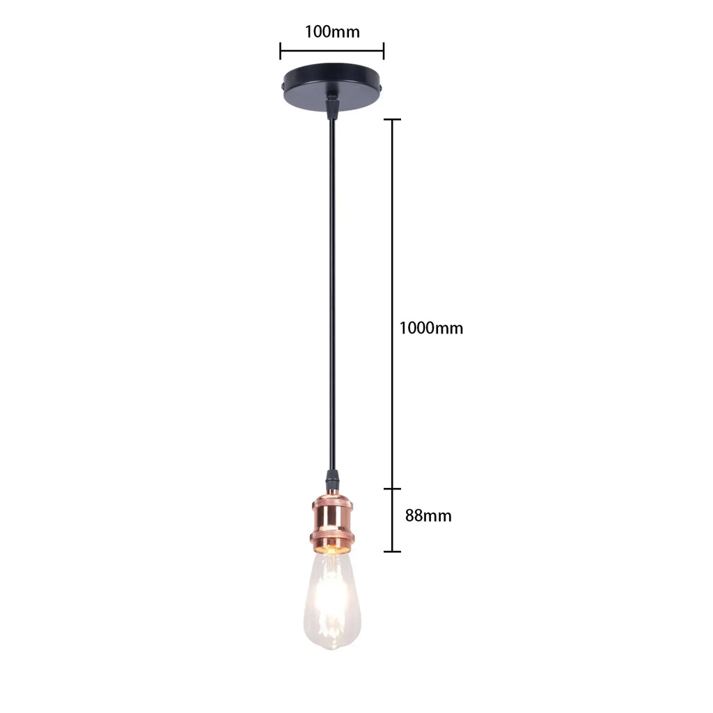مصباح تعليق LED صناعي قديم طراز لوفت من DecorBites™ للمنزل وغرفة المعيشة والمطبخ