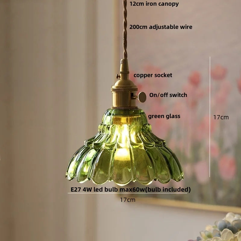 DecorBites™ Clear Glass LED Pendant Light: Modern Nordic Home Lighting Fixture