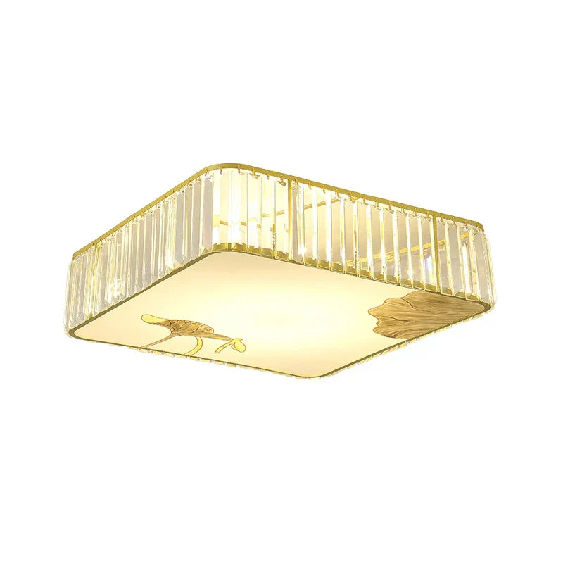 DecorBites™ Crystal Round Ceiling Light - Modern Warm Bedroom Atmosphere