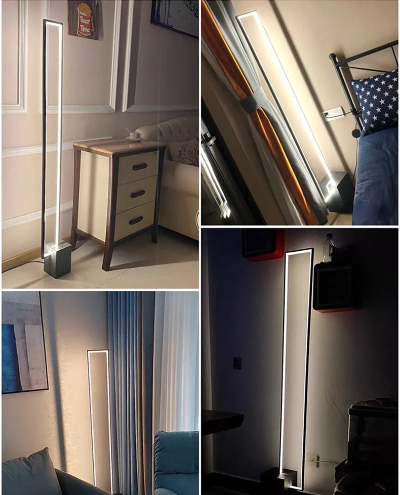 DecorBites™ Geometric LED Floor Lamp Modern Dimmable Living Room Bedroom Decoration Light