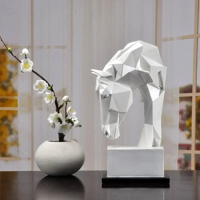 زخارف خيل DecorBites™: فن نورديك فاخر خفيف لغرفة المعيشة، خزانة التلفزيون والبهو