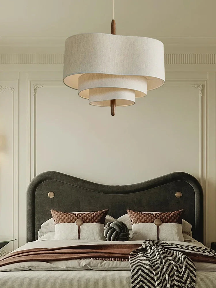 DecorBites™ ثريا قماش يابانية متدلية بتصميم عتيق لغرفة المعيشة، غرفة النوم، المطعم، الفندق