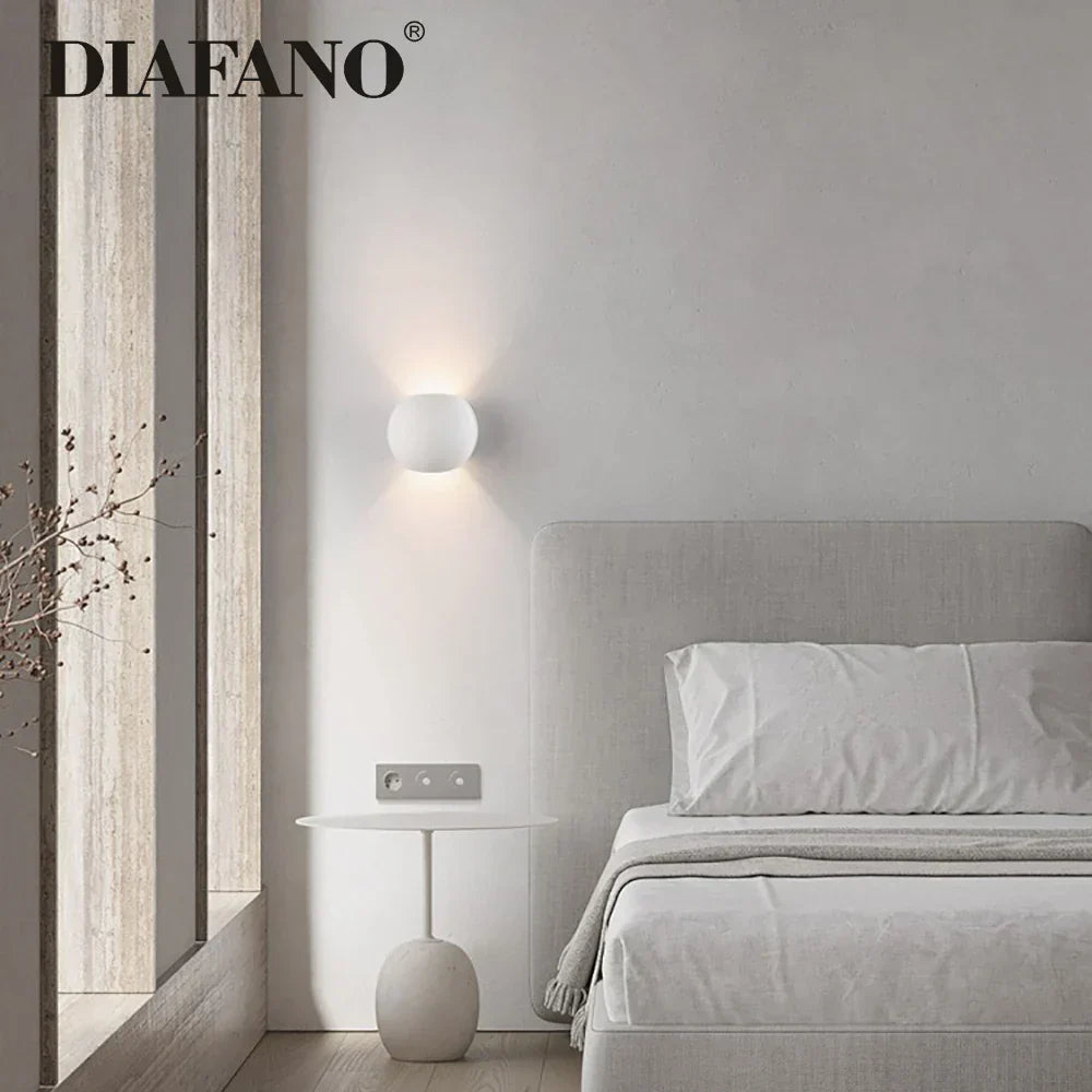 DecorBites™ مصباح جداري LED من الجبس 5 وات بتصميم عصري إبداعي للغرف المعيشة وغرف النوم