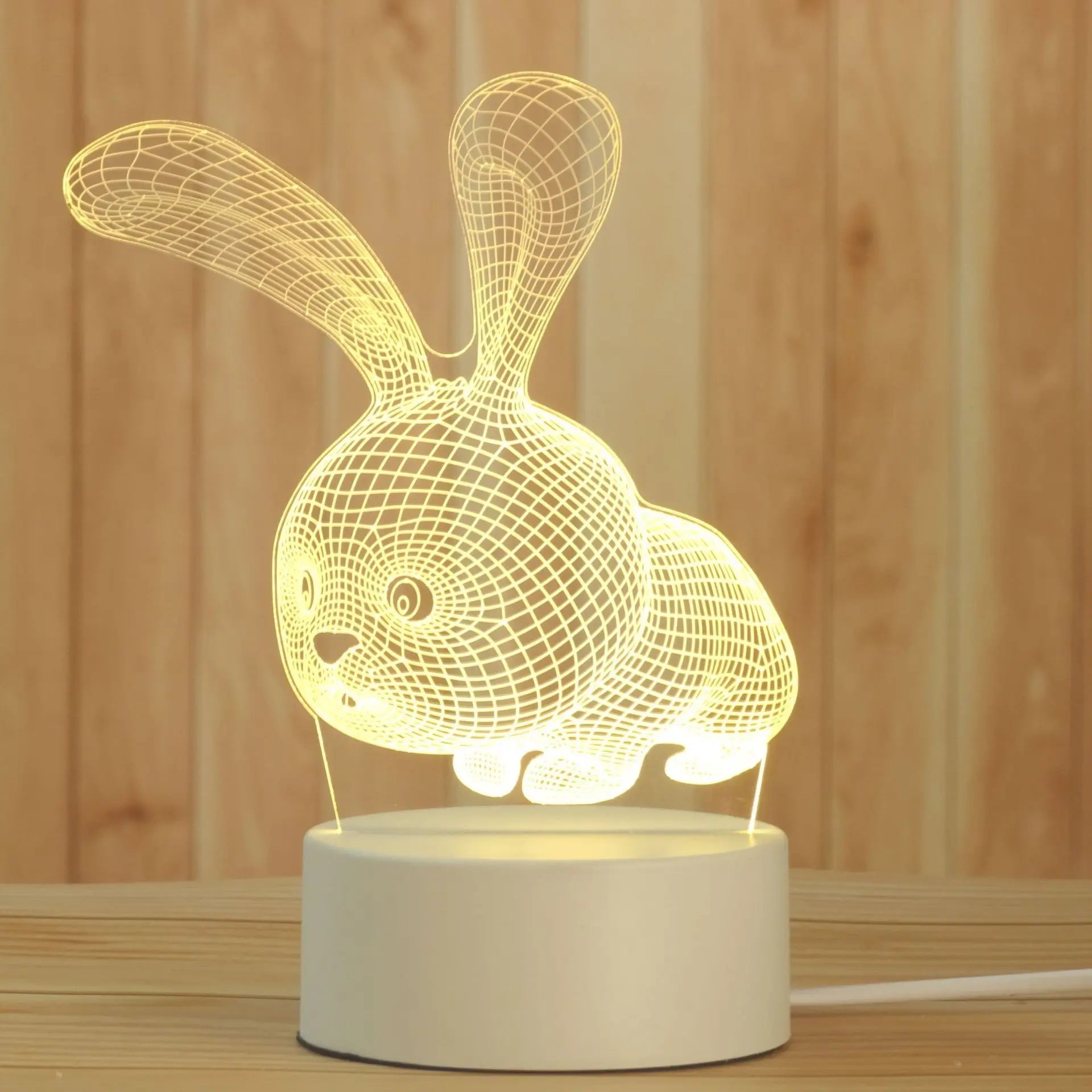 DecorBites™ 3D Acrylic Night Lamp | Boys Girls Gift Decor Bedroom Table Light